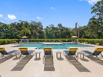 Resort-style pool with sundeck